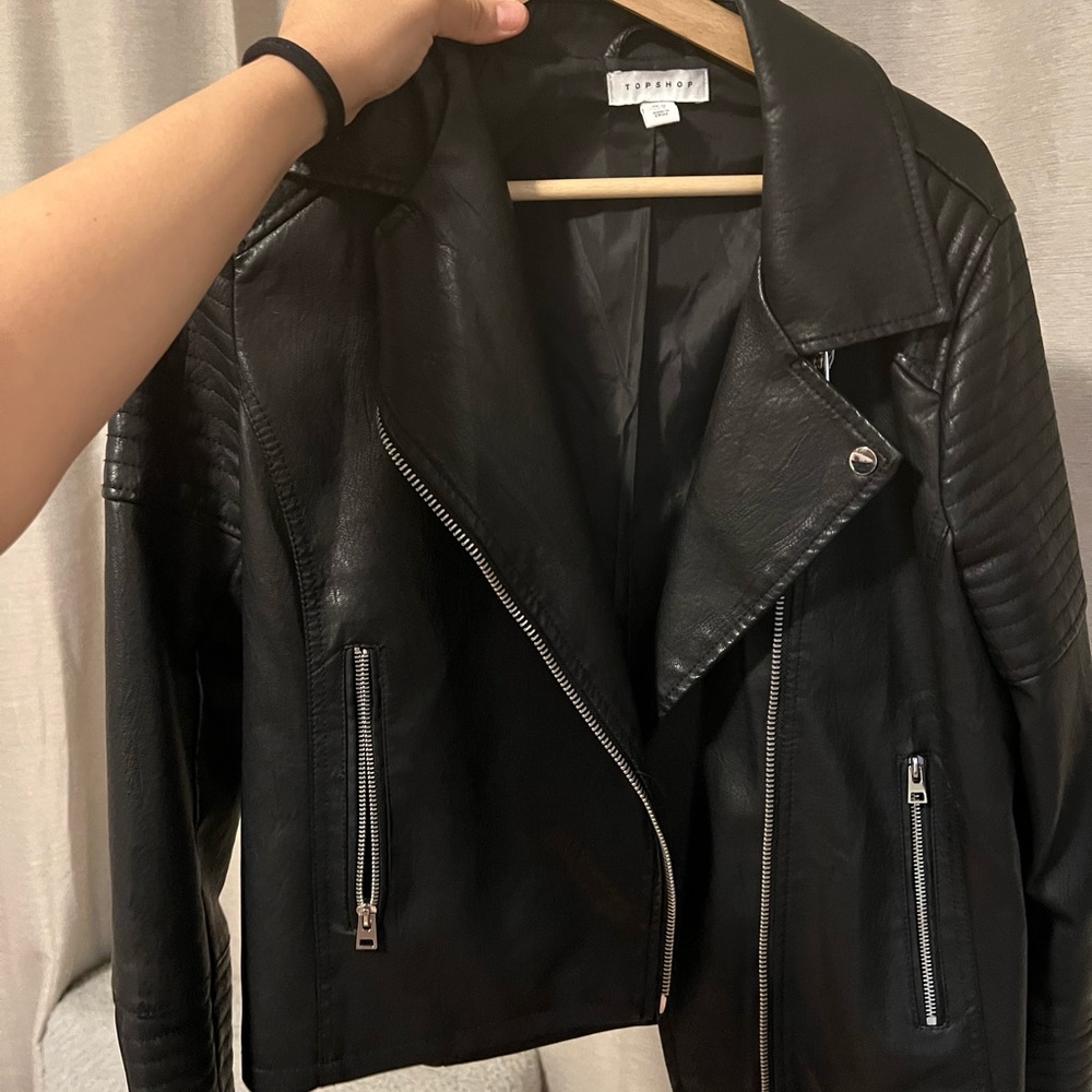 Top shop leather jacket